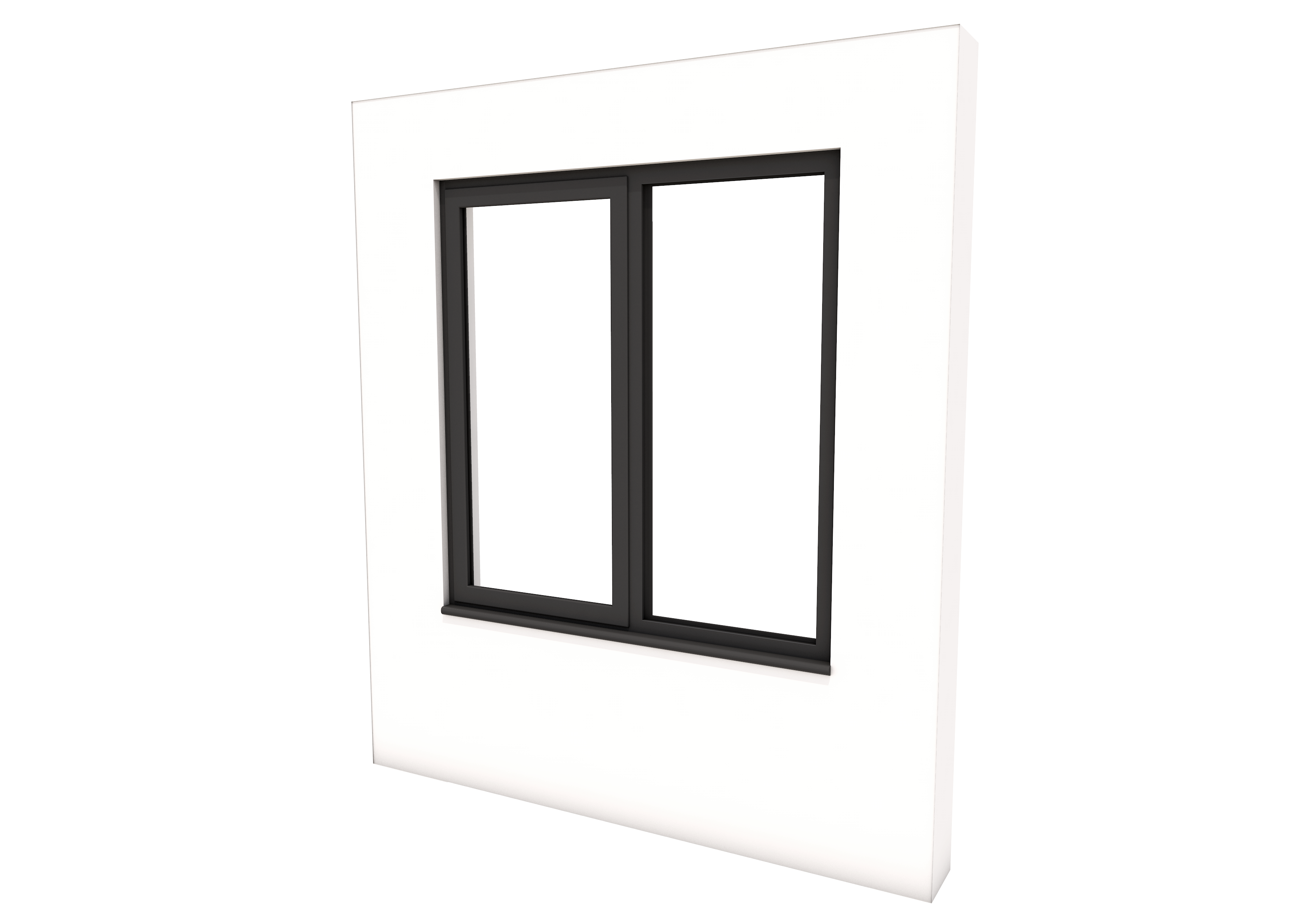 Smart Alitherm 300 Window - 1200 x 1200 mm - Right Fixed